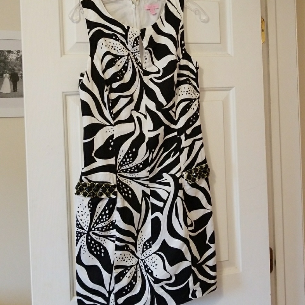 Lilly Pulitzer black and white dress